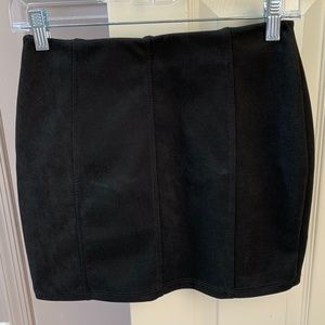 Black Mini Pencil Skirt